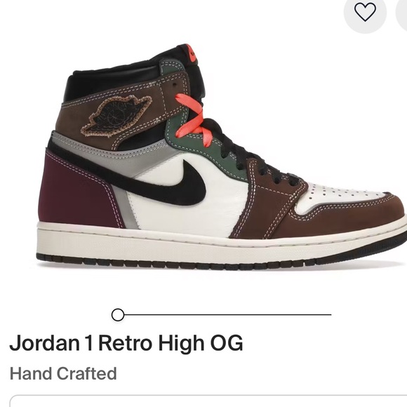 Jordan 1 Retro OG Hand Crafted High-Top Sneakers - Picture 1 of 11
